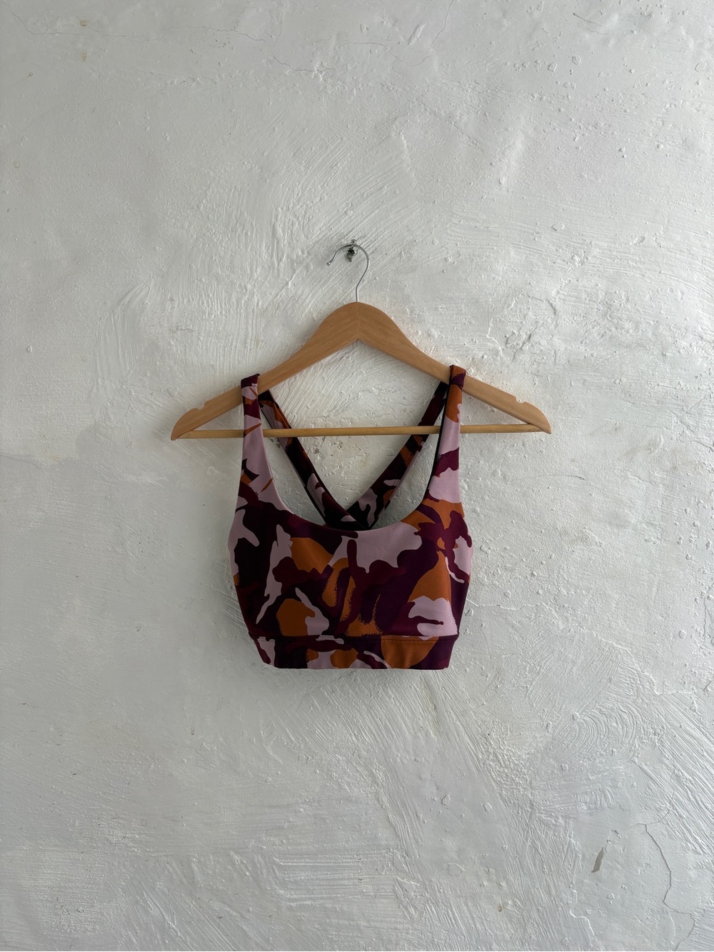 GAP Cross Back Purple and Orange Sports Bra